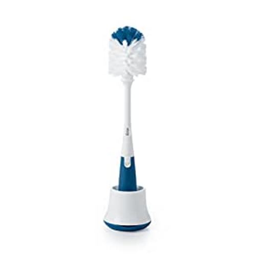 Amazon.com: OXO Tot Bottle Brush with Nipple Cleaner and Stand - Navy : Baby