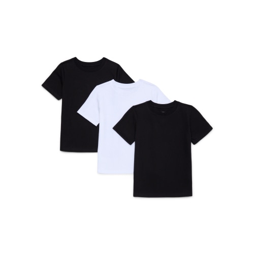 Garanimals Toddler Boy Core Short Sleeve T-Shirts Multipack, 3-Pack, Sizes 18M-5T