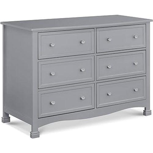 daVinci Kalani 6-Drawer Dresser in Grey, GREENGUARD Gold Certified