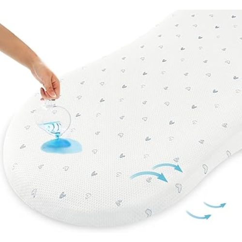 Bassinet Mattress Pad Compatible with Halo Bassinest Swivel, Flex, Glide, Premiere & Luxe Series Sleeper, Waterproof Breathable Soft Baby Foam with Removable Zippered Cover