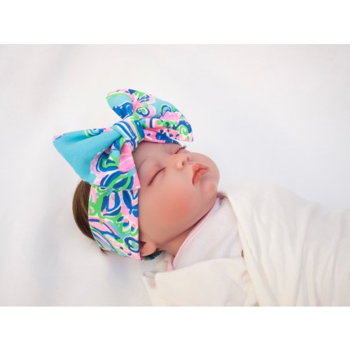 Baby Girl, Toddler Girl Headband, Turban Hat with Removable Bow, Newborn Nursery Hospital Cap, Baby Bonnets - Spring Fall Baby Hat