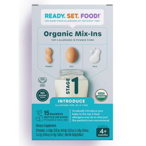 Ready, Set, Food! Early Allergen Introduction Mix-Ins, 4+ Months, Stage 1 15 Day, Unflavored