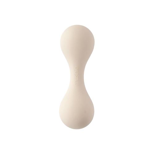 mushie Silicone Baby Shaker Rattle Toy | Ages 3+ Months (Shifting Sand)