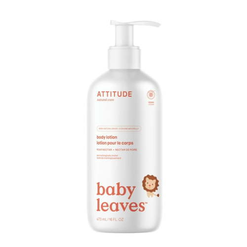 ATTITUDE Baby Lotion, EWG Verified Moisturizer, Dermatologically Tested Moisturizing Cream, Vegan and Cruelty-Free, Pear Nectar, 16 Fl Oz C27