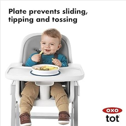 OXO Tot Stick & Stay Suction Plate, Navy