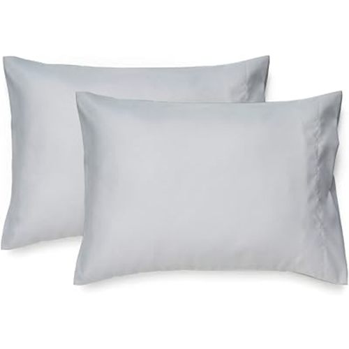 EXQ Home Toddler Pillowcases 13x18 Travel Pillow Case Set of 2, Small Pillow Case Fits Baby Pillow Sized 12x16, 13x18, Kids Pillowcases 2 Pack Machine Washable with Envelope Closure(Light Grey)