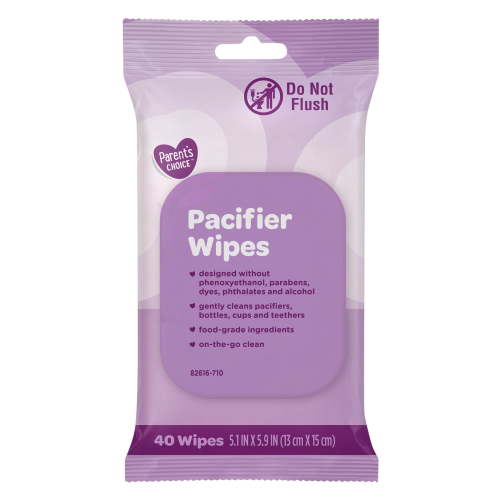 Parent's Choice Pacifier Wipes, Fruit Flavored, 40 Count