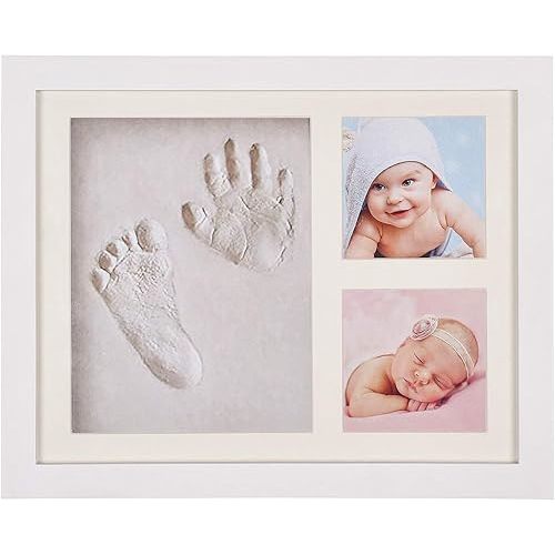 Baby Hand Footprint Kit, Safety Baby Shower Gifts Baby Foot Printing Kit Keepsake Frames For Newborn Boys Girls Gift