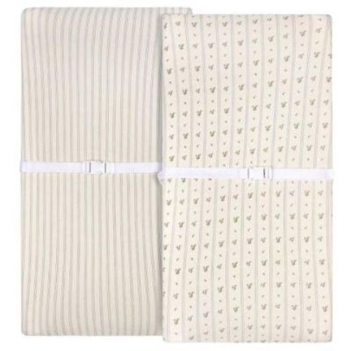 Ely's & Co. Baby Changing Pad Cover - Cradle Sheet 100% Combed Jersey Cotton For Baby Boy 2 Pack