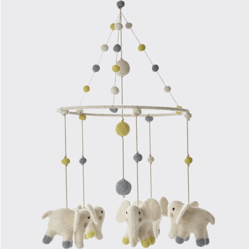Elephant Parade: Add Color & Fun to Your Baby's Nursery with This Classic Mobile! - Bellaboo