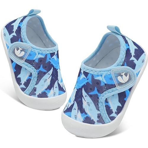 FEETCITY Wide Baby Water Shoes Boys Girls Barefoot Shoes Quick-Dry Kids Aqua Socks for Beach Swim Pool