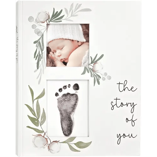 Baby Memory Book for the Modern Minimalist - Simple Baby Book for Boy or Girl - First Years Journal - Monthly Milestone Keepsake Record Book - Gender Neutral Pregnancy Gift for Baby Shower