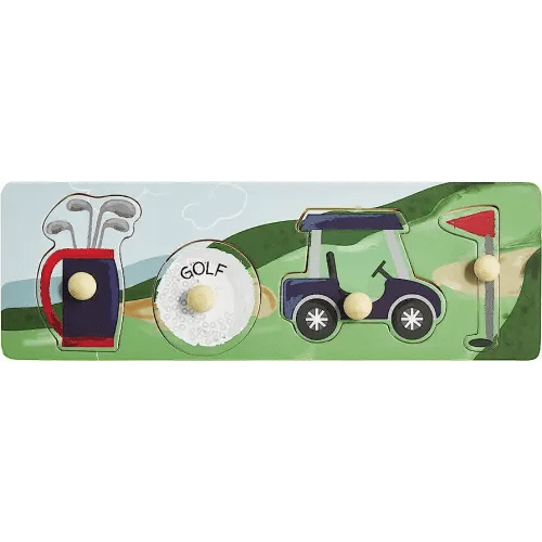 Mud Pie Children's Knob Puzzle,Golf