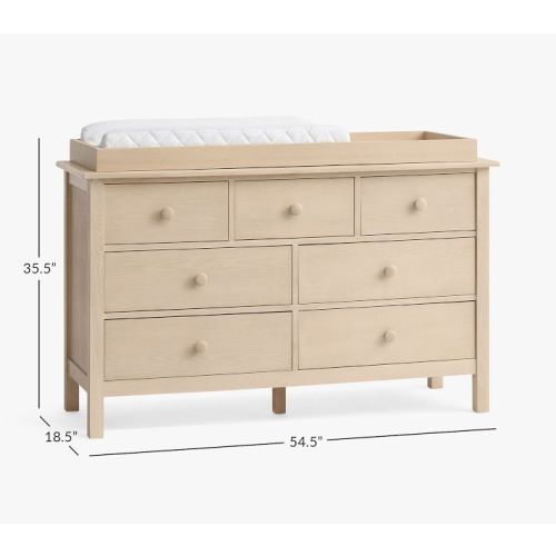 Kendall 7-Drawer Dresser & Topper Set (55w x 19d")