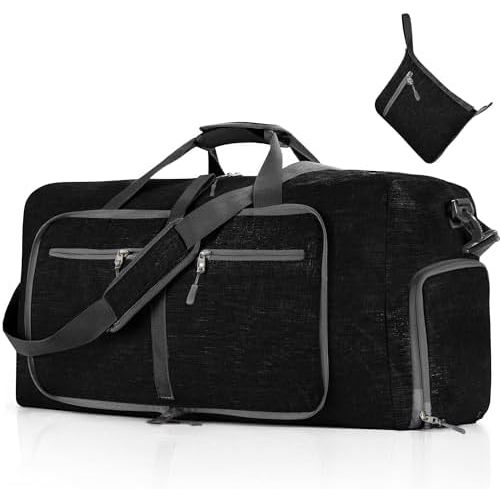 Blake Hospital Bag - Vomgomfom Travel Duffle Bag for Men, 65L 85L 115L Foldable Travel Duffel Bag with Shoes Compartment Overnight Bag for Men Women