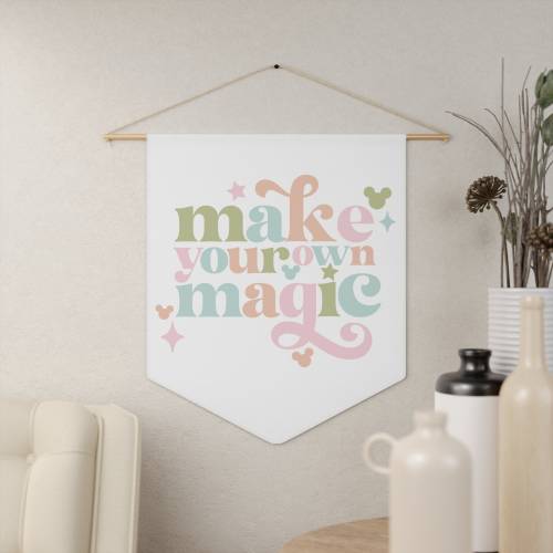 Make Your Own Magic Wall Pennant | Disney Wall Decor | Disney Magic Wall Hanging | Disney Nursery Decor | Disney Kid's Room Decor