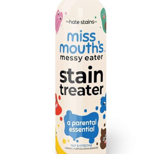 Miss Mouth's Messy Eater Stain Treater Spray - 4oz 2 Pack Stain Remover - Newborn & Baby Essentials - No Dry Cleaning Food, Grease, Coffee Off Laundry, Underwear, Fabric
