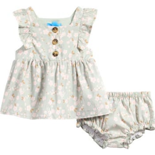 Ruffle Dress with Bloomers, 0-3M