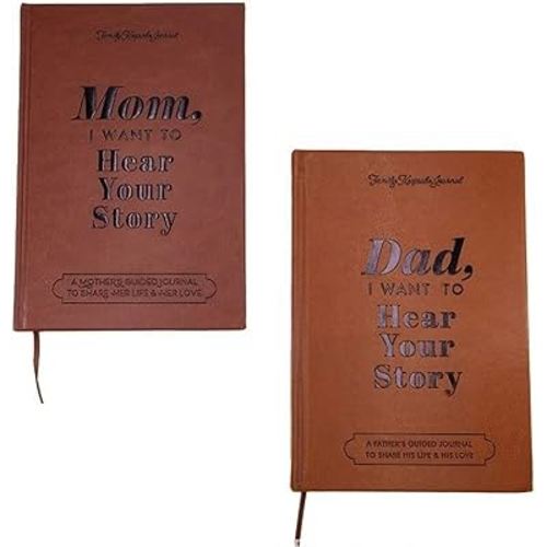 NBKMLDME Dad,I Want Hear Your Story,Mom and Dad Story Notebook(Leather Parents' Set)