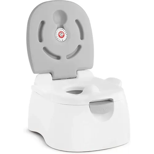 Munchkin® Arm & Hammer Multi-Stage 3-in-1 Potty Seat, (Potty Chair, Trainer Ring and Step Stool), Grey