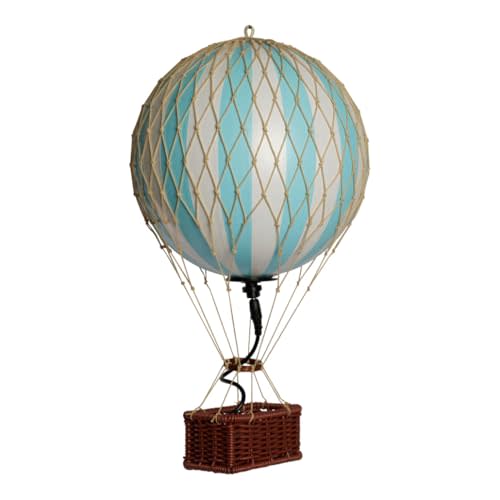 Authentic Models LED Hot Air Balloon Lanterns: Magical Night Sky Decor | Hot Air Balloon Decor | LED Lantern Decor for Enchanting Evenings | Remote Control Included - Travels Light LED, Blue Light