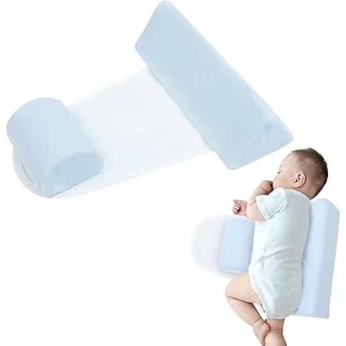 Breathable Pillow, Wedge Comfortably Adjustable 45 Degrees,Wedge Removable and Washable Breathable Bedding Set for Everyday use (Blue)