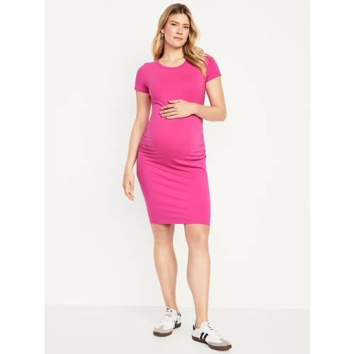 Maternity Short-Sleeve Bodycon Dress