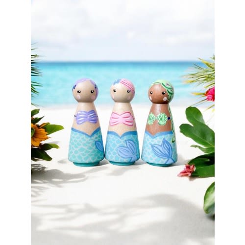 Mermaid Peg Dolls | Ocean | Sea | Large