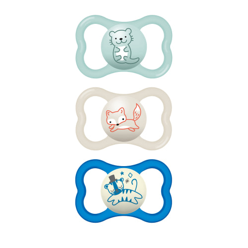 MAM Air Day & Night Pacifier, 6+ Months, Unisex, 3 Pack