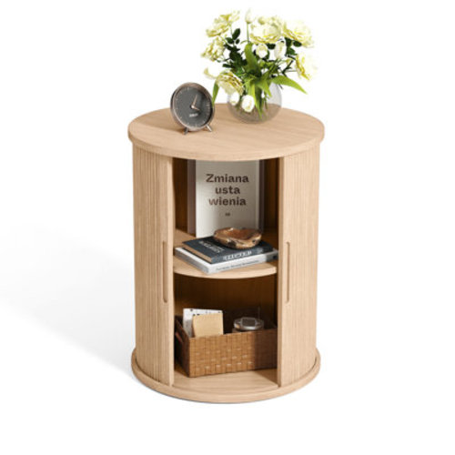 George Oliver Leathia Fluted Round End Tables | Wayfair