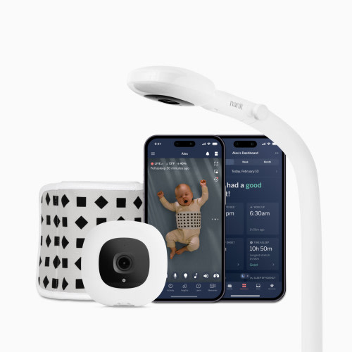 Nanit Pro Smart Baby Monitor and Floor Stand - White