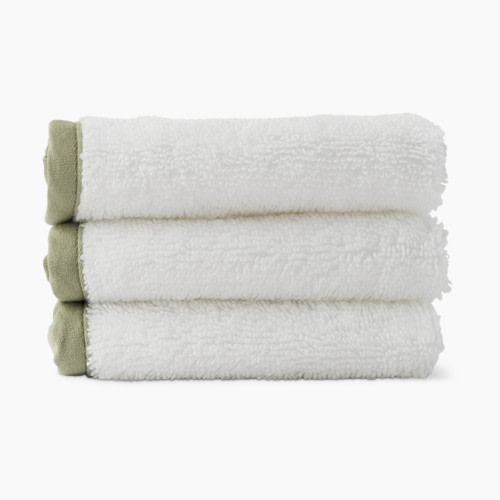 Lalo The Washcloth 3-Pack - Coconut / Sage