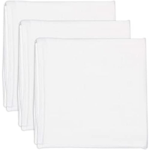 HonestBaby 3-Pack Swaddle Receiving Blankets for Newborn Boys, Girls, Unisex Baby 100% Organic Cotton Soft Muslin
