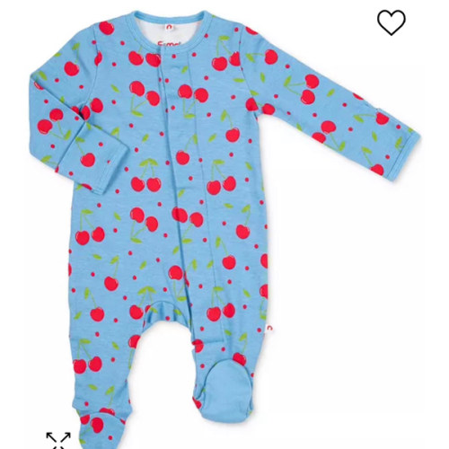 Baby Girls Magnetic Footed Coverall