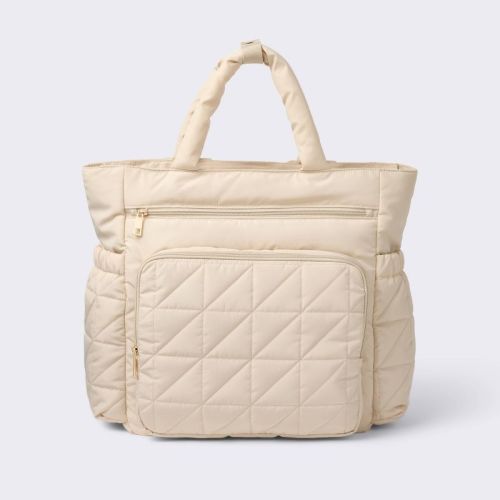 Quilted Diaper Backpack Tote - Cloud Island™