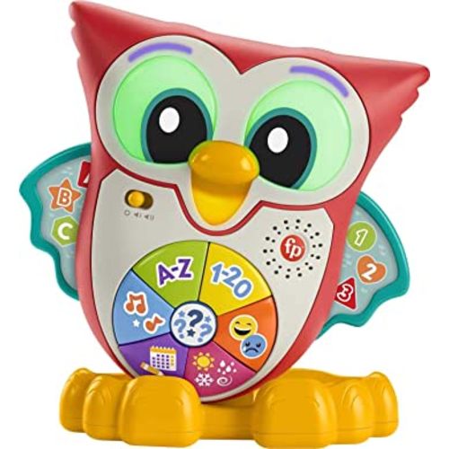 Fisher-Price Linkimals Toddler Learning Toy Light-Up & Learn Owl with Interactive Lights Music & Motion for Ages 18+ Months (Amazon Exclusive)