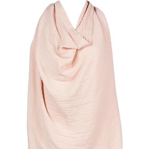 snuggle me® Nursing Cover - 100% Organic Cotton Muslin Nursing Cover Up for Breastfeeding with a BPA-free Silicone Teether Ring, Ultra-soft & Lightweight (33.5″ × 39.4″)