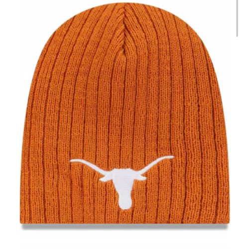 New Era Texas Longhorns Evergreen Mini Fan Baby Knit Hat - BURNTORANGE