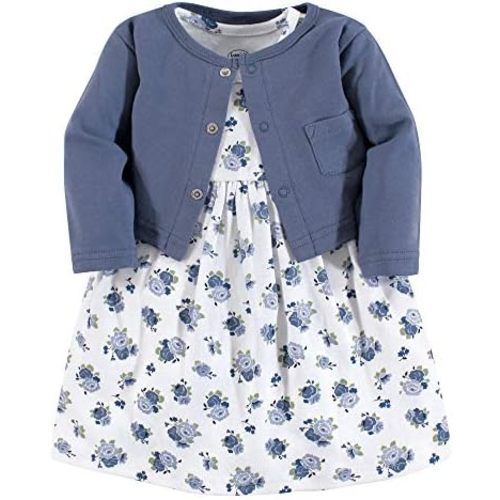 Luvable Friends baby-girls Dress and Cardigan