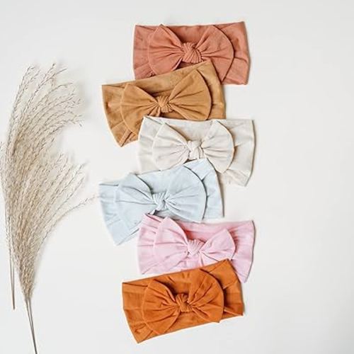 Prohouse 20PCS Baby Nylon Headbands Hairbands Hair Bow Elastics for Baby Girls Newborn Infant Toddlers Kids