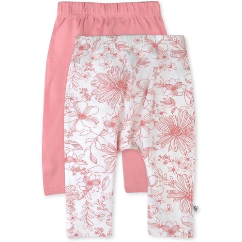 HonestBaby Multipack Harem Pants Roomy Fit Pull on Bottoms 100% Organic Cotton for Infant Baby Boys, Girls, Unisex
