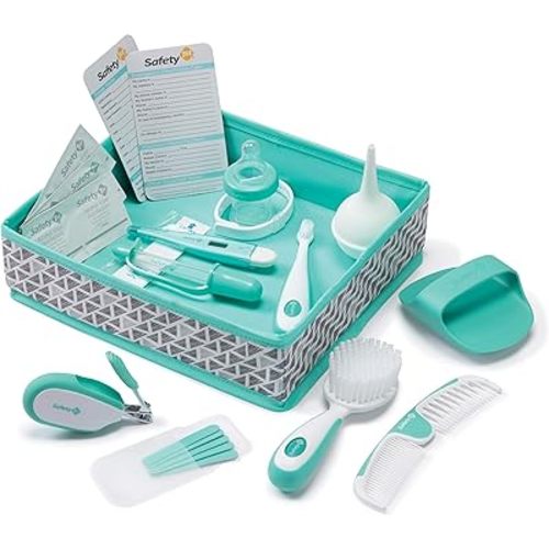 Safety 1st Nursery Care Health & Grooming Kit, Pyramids Aqua, One Size