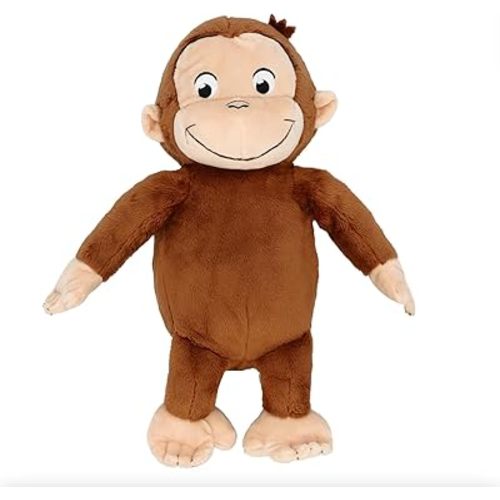 KIDS PREFERRED Curious George Monkey Stuffed Animal Plush Toys Soft Cutest Cuddle Plushie Gifts for Baby and Toddler Boys and Girls - 12 Inches
