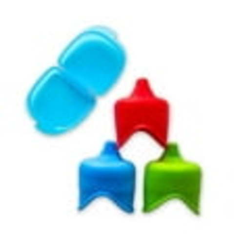 Modfamily Silicone Soft Spout Sippy Cups, 3 Pack, Spill-Proof, 9 oz, Unisex, 2-10 Years, Blue