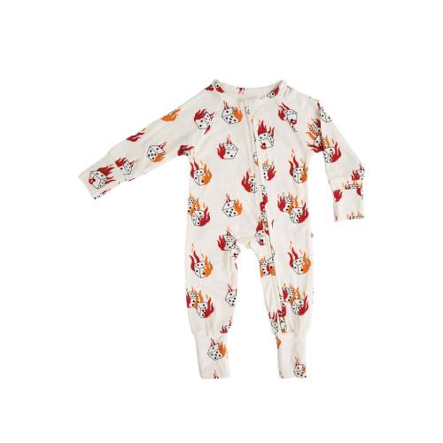 Flame Dice | Bamboo Zip Romper – Brixton.Phoenix