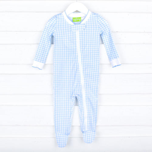 Gingham Zip Sleeper
