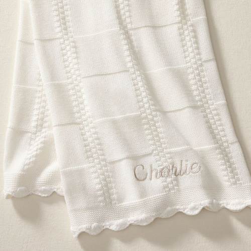 Cotton Knit Patchwork Organic Baby Blanket