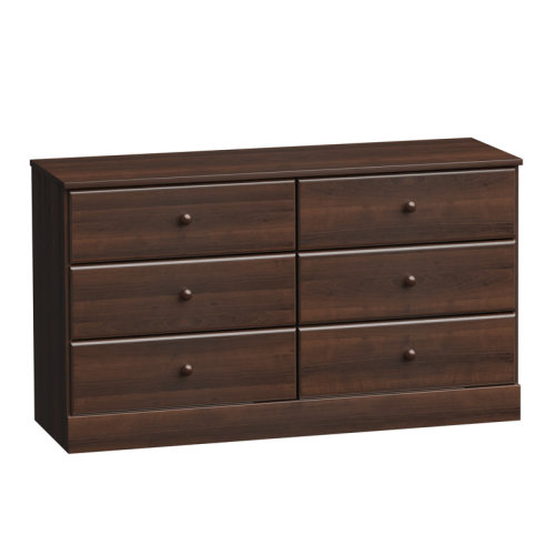 17 Stories Mcclarrie Simplistic 6 Drawer 47.5" W Double Dresser & Reviews | Wayfair