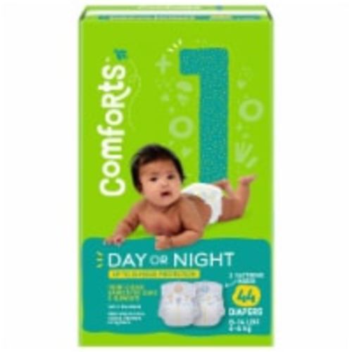 Comforts™ Day or Night Baby Diapers Size 1 (8-14 lbs), 44 count