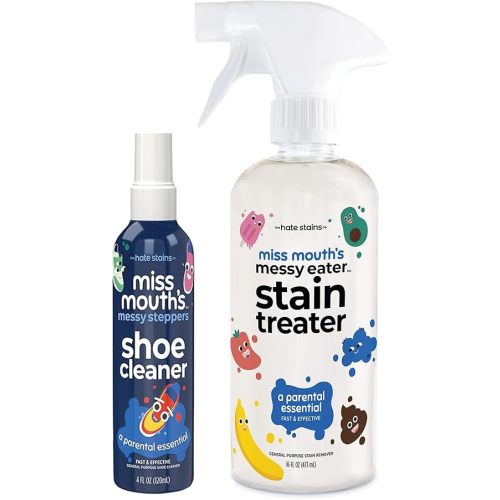 Miss Mouth's Messy Eater Stain Treater 16oz and Messy Steppers 4oz Shoe Cleaner